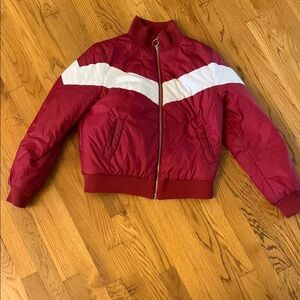 Forever 21 Burgundy Quilted Jacket